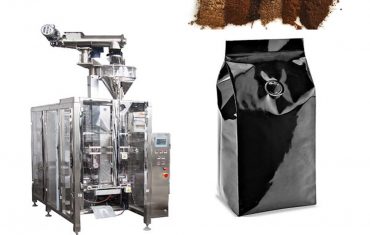 Awtomatikong VFFS packaging machine quad bag nga adunay degassing valve alang sa 250g coffee powder