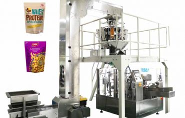 Automatic rotary bag taking filling sealing packaging machine for nuts