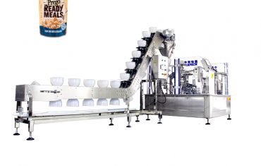 Awtomatikong rotary type nga pre-made bag packaging machine alang sa solid-liquid mixture nga produkto