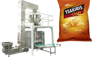 Awtomatikong potato chips snack food packing machine