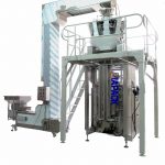 Awtomatikong coffee bean packaging machine (quad sealing bag nga adunay degassing valve)