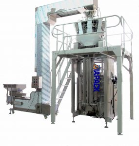 Automatic coffee bean packaging machine (quad sealing bag with degassing valve )