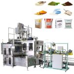 Awtomatikong bulk powder nga produkto nga nagtimbang sa pagpuno sa bagging conveying ug palletizing line